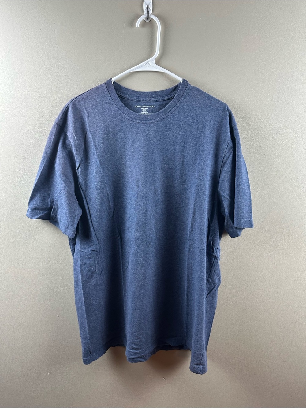 John Ashford Men's Crew Neck T-Shirt in Navy
